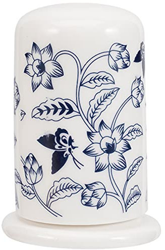 iplusmile Toothpick Holder Keramik Mit Deckel Eleganter Zahnstocherbehälter Für Tisch Und Küche Für Zuhause Restaurants Und Bars Stilvolles Design Mit Blumendekor