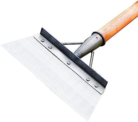 IGTOPS Pala da Giardino Multifunzionale, per eliminare Il Ghiaccio e spalare la Neve, in Acciaio Inox, per Erbacce e Muschio, Pala per la Pulizia del Giardino, diserbo, Piante, agricola (27cm)