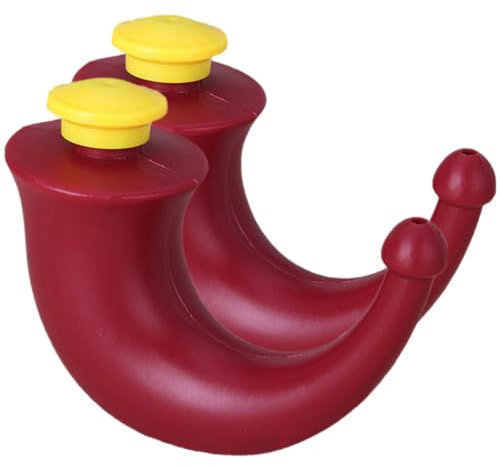 Healvian 2 Pièces Neti Pot De Rinçage Sinus Nettoyant Pour Lavage Du Nez Système D'irrigation Nasale Corne De Yoga Neti Pot Soulagement De La Congestion Système De Rinçage Nasal