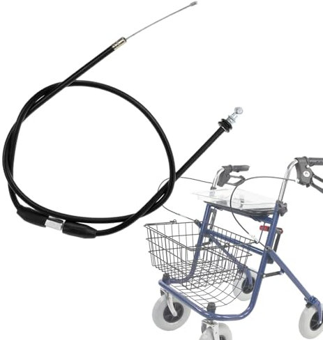 Drive Rollator Walker Bremskabel Ersatzteil anpassbar für Klapprollstuhl, Transport Knie Roller für Behinderte ältere Menschen (117,8 cm L)