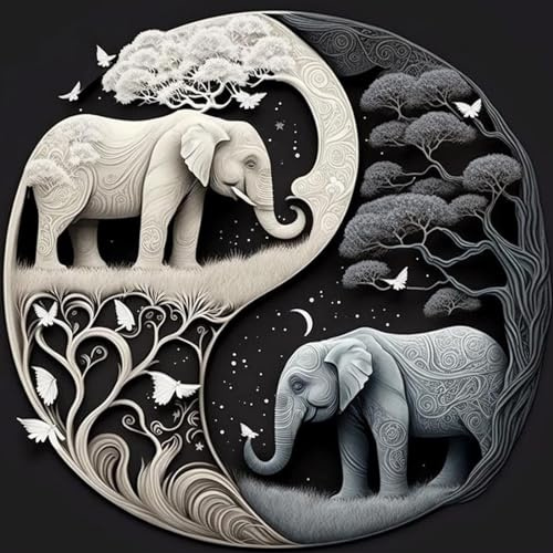 Diamond Painting Elefant, SEDEX 5D DIY Diamanten Painting Bilder Set Diamond Art Painting Kit, Diamant Malerei Strass Stickerei Malerei Painting Set für Erwachsene Kinder Haus Wand Dekoratione 30*30cm