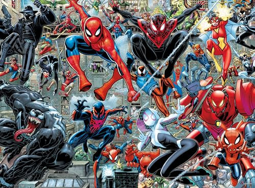 Buffalo Games - Silver Select - Marvel - Spider-Verse - 1000 Teile Puzzle für Erwachsene Herausforderndes Puzzle Perfekt für Spieleabende - Fertige Größe 26,75 x 19,75