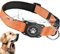 Ytanest Leuchtend Airtag Hundehalsband, Verstellbar Wasserdicht Apple Air Tag Halter Halsband Reflektierend für Kleine Mittler Große Hund, Orange, M