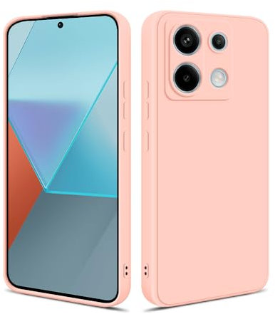 HSP Cover per Xiaomi Redmi Note 13 Pro 5G [repellente alla polvere] Custodia protettiva in silicone TPU premium | antigraffio antiurto | Protezione della fotocamera | Vestibilità sottile | Rosa