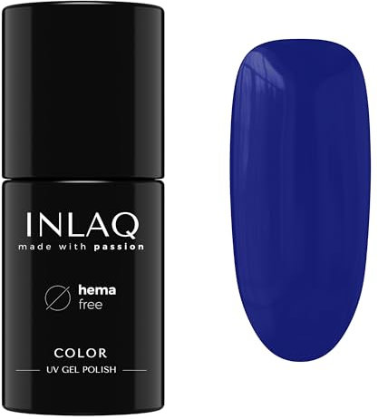 INLAQ® Gel Nail Polish UV - Pastel Shades - Long Lasting Varnish Gel in Different UV LED Colors - Sweet Candies Collection - Color Deep Koamaru 6 ml