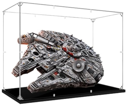 Caikbms Vitrine Acryl Kompatibel Mit Lego 75192 Millennium Falcon, Staubdichte Vitrine Für Modelle Und Sammlerstücke (Nur Vitrine) A,2mm