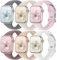 CeMiKa 6 Stück Silikon Armband Kompatibel mit Apple Watch Armband 40mm 42mm 41mm 38mm 44mm 45mm 49mm 46mm, Sport Weiche Ersatzbänder für iWatch Series 10 9 8 7 6 5 4 3 SE Ultra, Damen Herren