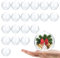 iwiio 20 Clear Baubles for DIY Craft, Christmas Baubles for Xmas Tree Decor Balls, Party Decorations (8cm)