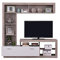 AVANTI TRENDSTORE - Glendo - Parete multimediale in legno laminato con tanti vani aperti e un anta a ribalta. Disponibile in 2 colori diversi. Dimensioni LAP 171x171x42 cm