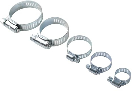 Dekton Hose Clip Assortment 26 Pc-Stainless Steel Hose Clamps| Multiple Sizes| Adjustable & Corrosion-Resistant| Ideal for Plumbing, Automotive & DIY Projects| Durable Construction| Convenient Case