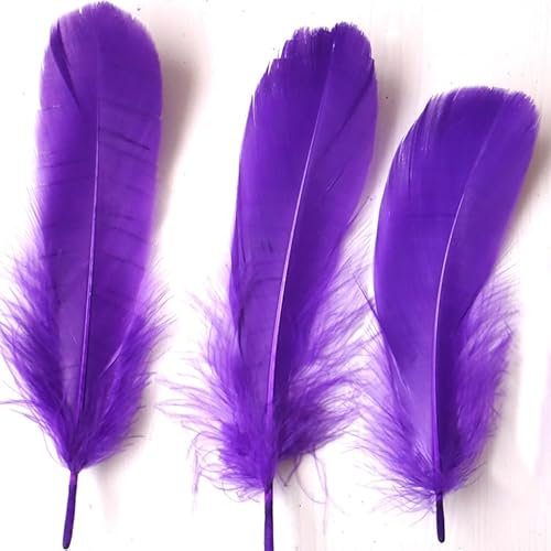 100 piccole piume colorate fai da te e piume d'oca costumi e accessori per performance giallo