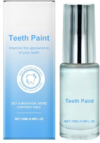 Vernice Bianca per i Denti,Sbiancamento Istantaneo Professionale per Denti,Bright Teeth Stain Remover,Instant Whitening Paint for Teeth,Pulisce In Profondità,20ml