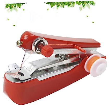 Angoily Nähmaschine Mini-nähset Tragbar Für Heimgebrauch Handnähmaschine Kabellos Mit Garn Zufällige Farbe Klein Und Leicht Für Handarbeiten