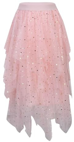 Luadnysin Déguisement Sirene Deguisement Poisson Tenue Festival Vetement Jupe Sequin Femme Paillette Violette Adulte Tutu Cosplay Rose Mini Robe Longue Fendue Sirène en Tulle Leopard Princesse Fille