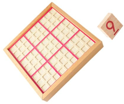 ERINGOGO Holz Sudoku für Interaktives Felder Brettspiel Kreativität und Logischem für Jungen für Familienaktivitäten