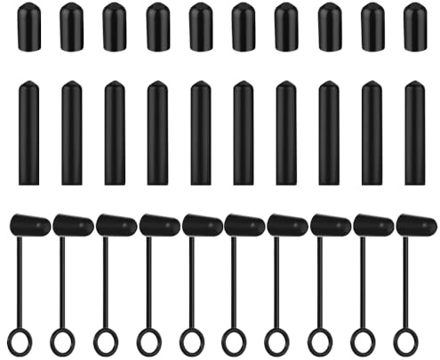 TRKETK 30 Pezzi Coperture per Beccucci per Liquori Beccucci Antipolvere Tappi in Gomma per Bottiglie di Liquore Riutilizzabili per Liquore Olio Cocktail Vino Feste Bar Bottiglia Versatore Tappo