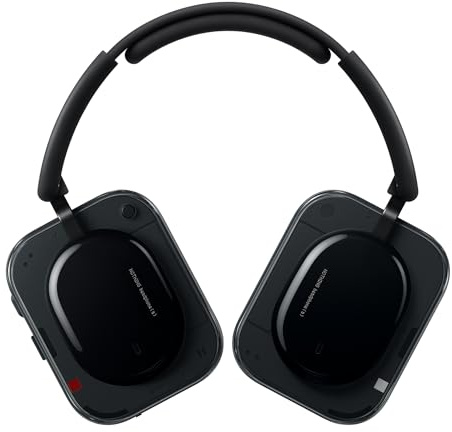 Nothing Headphone (a) Cuffie Wireless Over Ear con Cancellazione Attiva del Rumore, fino a 135h Autonomia, Hi-Res, Spatial Audio, Controlli Tattili – Nero