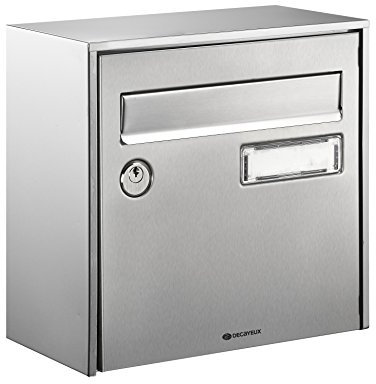 Decayeux Boîte aux lettres demi-profondeur Loft Inox