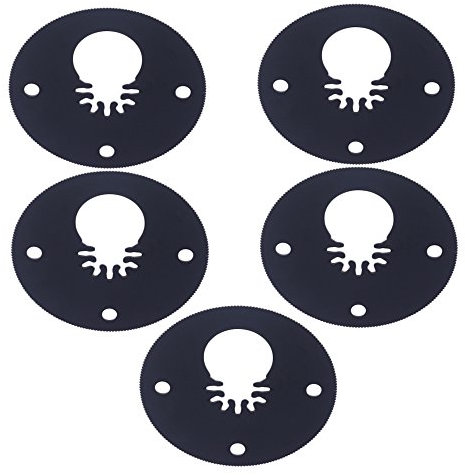 5pcs 80mm Dia HSS Black Segment Saw Blades Whole Circular for Fein Black&Decker Bosch