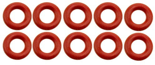 10x O-Ring 6x3mm Rot Silikon Dichtung Innen 6mm Außen 12mm universell einsetzbar (Wassertank)
