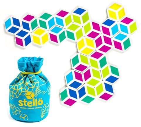 MÖBI Stellö Color Matching Game - Family Friendly Hexagon Match Game Age 5 to Adult, Fun and Easy Colorful Sequence Game for Kids, Preschool, Kindergarten