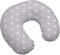 Baby Breast Feeding Pillow Nursing Pregnancy Baby Sitting Support - Grey With Small White Stars