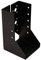 Robuster schwarzer dekorativer Plansch-Balken-Aufhänger (48 x 96 x 75 x 2 mm)