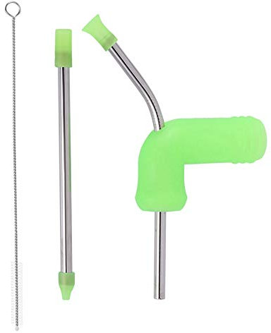 Yantan Beer Snorkel, Double Beer Snorkel, Beer Dispenser Green