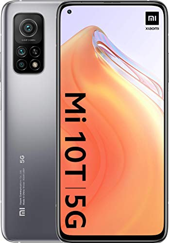 Xiaomi Mi 10T - Smartphone 128GB, 6GB RAM, Dual Sim, Alexa Hands-Free, Argent (Reconditionné)