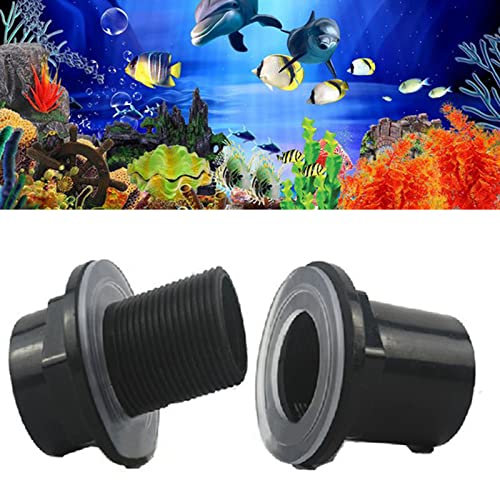MOVKZACV 20-50mm Raccordi filettati PVC Addensare Connettore per Tubo di Scarico per Serbatoio di Pesce, Tubo di Scarico per Giardino Adattatore per Tubo di Alimentazione dell'Acqua in PVC