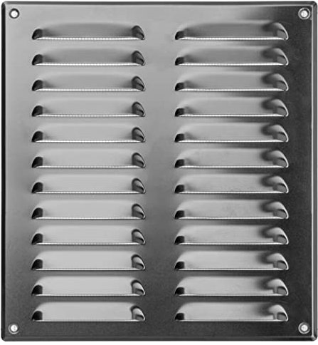 260x280mm Aluminium Lüftungsgitter mit Insektenschutz - Gitter für Belüftung - Abluftgitter