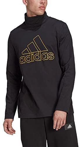 Adidas, M Fi WTR Ls, Langarm-T-Shirts, Schwarz, L, Mann