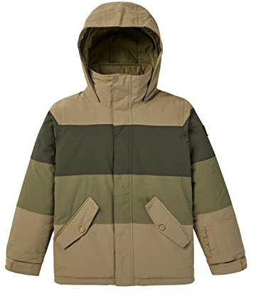 Burton Garçon Symbol Veste de snowboard, Kelp/Forest Night/Martini Olive, 152 EU