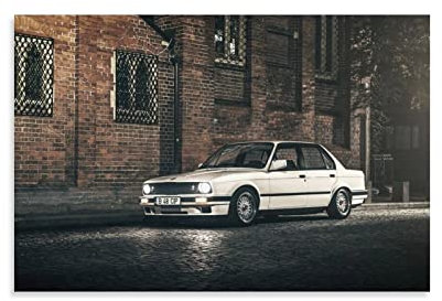 Auto-Poster BMW 3er-Serie E30 Poster dekorative Malerei Leinwand Wandkunst Wohnzimmer Poster Schlafzimmer Malerei 30 x 45 cm