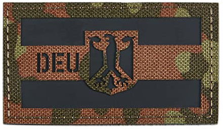 DEU Deutschland IR Infrarot Reflektierende Patches Klett Militär Bundeswehr Patch Klett Patches Für Taktische Kleidung Rucksack Baseballkappe Uniform Weste Hundegeschirr