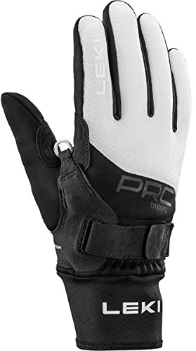 LEKI Damen Langlaufhandschuhe PRC ThermoPlus Shark Black-White 6