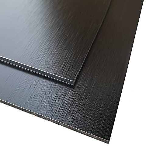Signalétique.biz France Panneau composite aluminium noir cuivre réversible 3 mm 90 x 50 cm