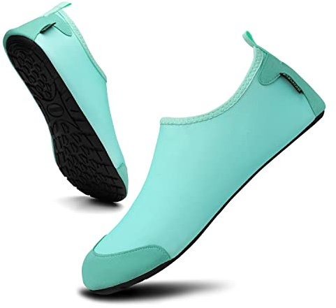 SAGUARO Badeschuhe Herren Wasserschuhe Damen rutschfest Strandschuhe Weich Leichte Schwimmschuhe Bequeme Aquaschuhe für Männer, Azur 46/47EU
