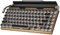 Retro Typewriter Keyboard, Wireless Mechanical Keyboard, 83 Keys Blue Switch, Bluetooth 5.0 Vintage Punk Round Keycap, 14 Modes LED Backlight, Type-C Compatible with