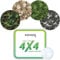 Kovoq Adhesive Patches for Freestyle Libre 2 Sensor,16-Pcs Colorful Waterproof Sensor Covers for Kids Women Men,Sensor Tape Libre 1 with Camouflage Style Pattern