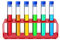 Reagenzgläser Kinder, 7 Pcs Reagenzgläser mit Ständer Kids Water Play wissenschaftliches Spielzeug Home Science Kits für Jungen und Mädchen