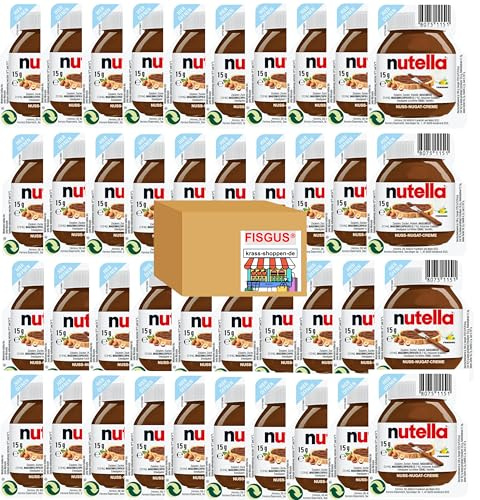 40 x 15g Portionspackungen Nuss-Nugat-Creme für ein perfektes Frühstück - Ein Angebot von FISGUS® by krass-shoppen-de