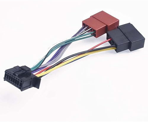 Toiumops Cable Adaptateur pour Pioneer, câble de Prise de Fil de Faisceau d'autoradio de connecteur ISO 16 Broches 2010 +
