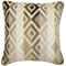 The HomeCentric Dekorative Wurfkissenbezug Beige 2 Stück, 40x40 cm Brown Jacquard mit Samt Die Seide Beige, Handgefertigter Kissenbezug Jacquard Seide - Champagne Diamond