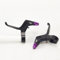 Zoegneer Bremshebel, Aluminiumlegierung, 2 Finger, leichter Bremshebel für Mountainbike, Kinderfahrrad, , Violett, 2 Stück