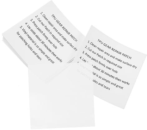 LALAFINA 10pezzi Toppa di Riparazione in TPU Kit di Riparazione per Materassi Ad Aria Gommoni Kayak Piscine Gonfiabili