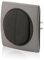 Intratec Wechselschalter & 1fach Rahmen Nobilis Set 2 Wippen ABS 10AX 250V~ Anthrazit/Schwarz Ø60mm Wandmontage 80x80mm