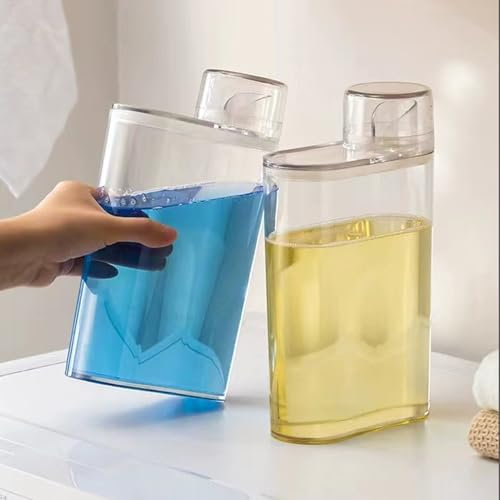 CTDMJ 1,3 l, dispenser per detersivo, dispenser ermetico con misurino, contenitore per detersivo, dosatore in polvere, contenitore per detersivo, contenitore per detersivo liquido, secchio per la