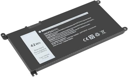 YRDD6 1VX1H Battery for Dell Inspiron 5481 5482 5485 7586 3583 5491 5591 3310 2-in-1 5593 5584 3493 3593 3793 5480 3582 5581 5590 3584 5493 5585 5594 5598 3501 Vostro 3500 3491 5490 3400 11.4V 42WH