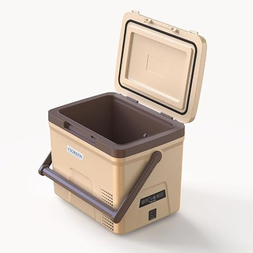 CIGREEN Frigorifero per auto 12 V Frigorifero Portatile 21 Quart Congelatore Compressore Raffreddatore 12V/24V DC 110-240V AC per Pesca Campeggio Esterno RV Camion Viaggi